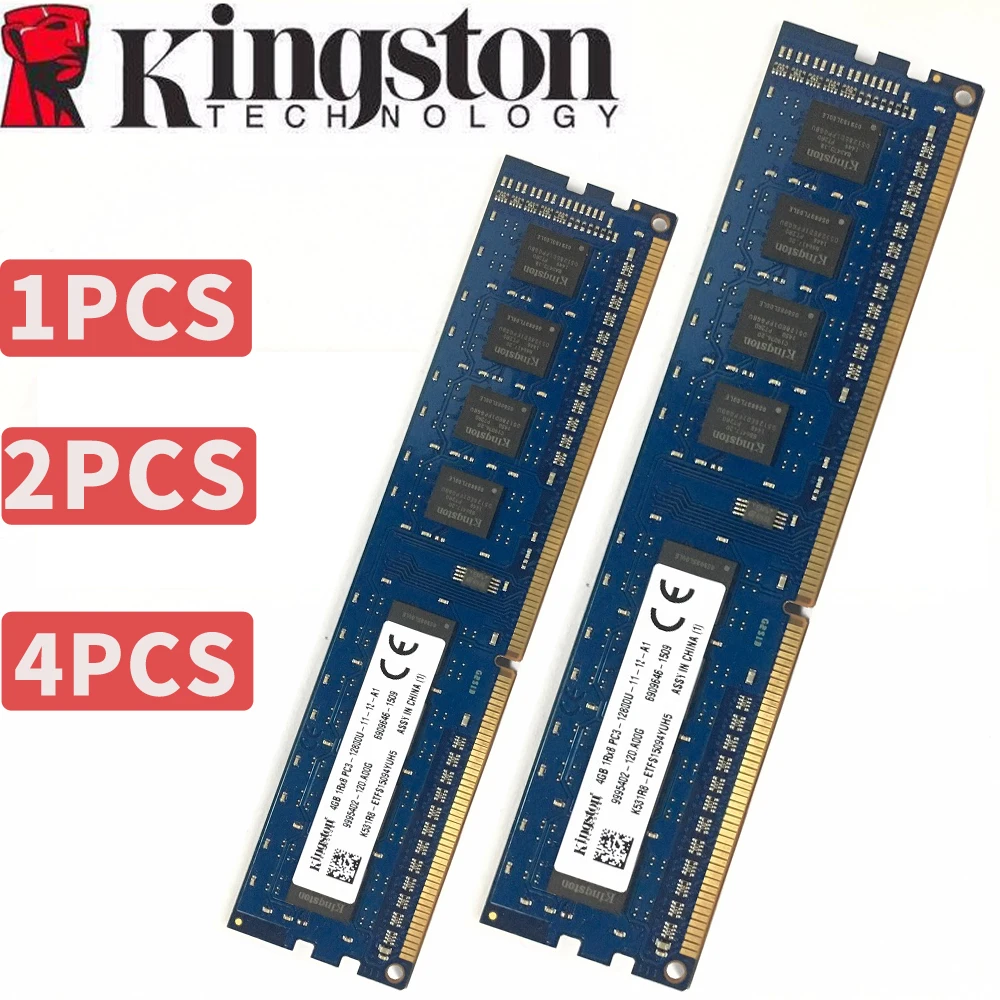 Память для настольного компьютера Kingsto 4 ГБ DDR3 модуль 1600 МГц 2x4 = 8 4x4 16 Гб ОЗУ ECC 12800