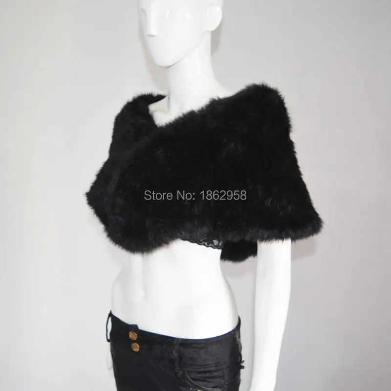 Бесплатная доставка SJ601 пышная легкая одежда черный цвет настоящий меховой