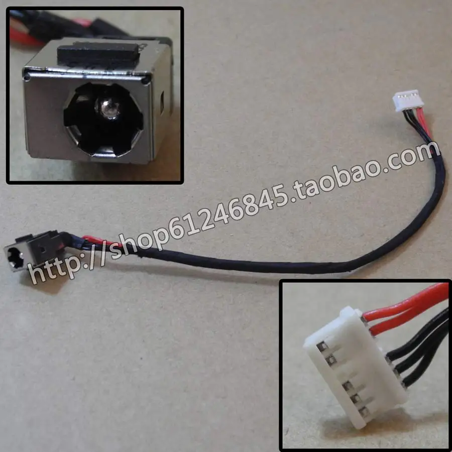 WZSM Новый DC разъем питания с кабелем для IBM Lenovo IdeaPad Y560 Y560A Y560P Y460t 5 5x2 мм|power jack|lenovo dc