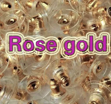 пластиковые и металлические серьги назад пробка / посеребренные ювелирные