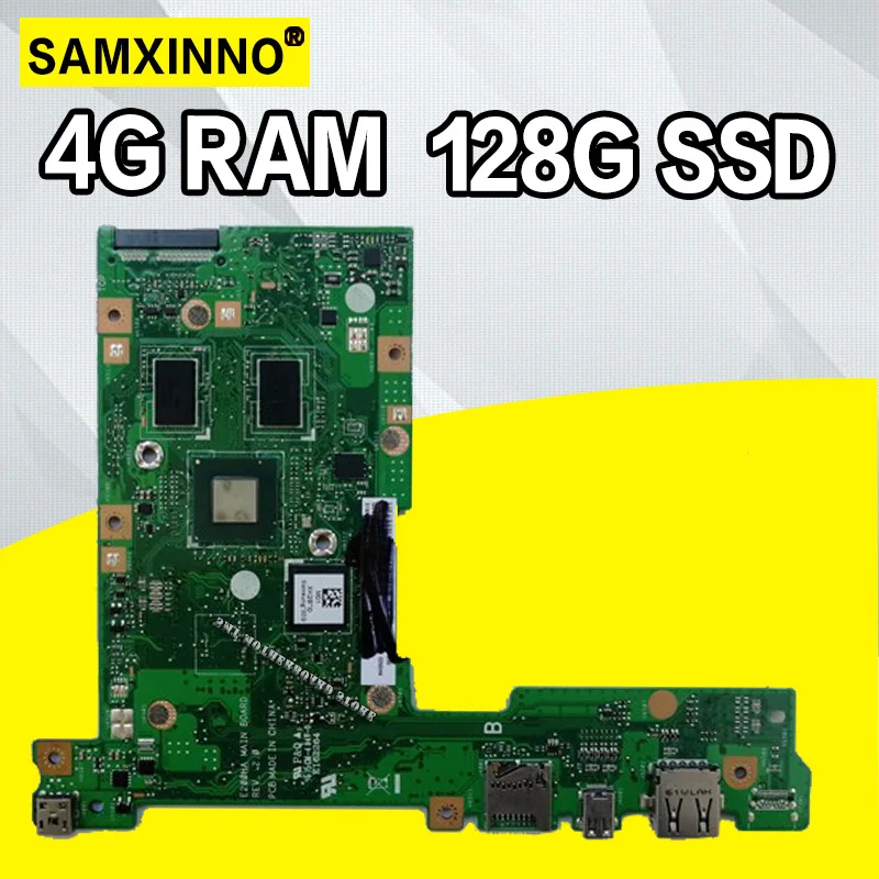 E200HA MAIN_BD материнская плата для For Asus E200 E200H ноутбука 4G RAM /Z8300/AS 128G SSD|Материнские