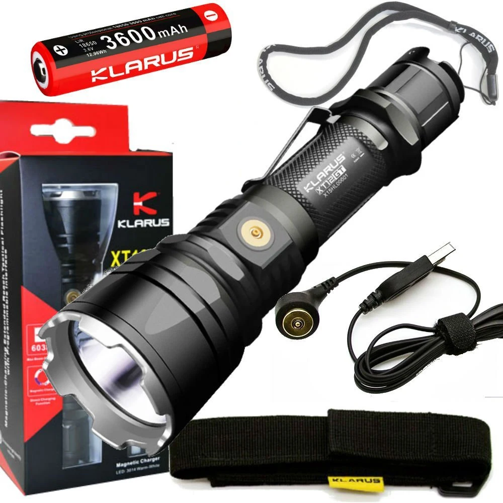 Фонарик KLARUS XT12GT CREE XHP35 HI D4 светодиодный макс. 603 лм 18650 метров Магнитный зарядный