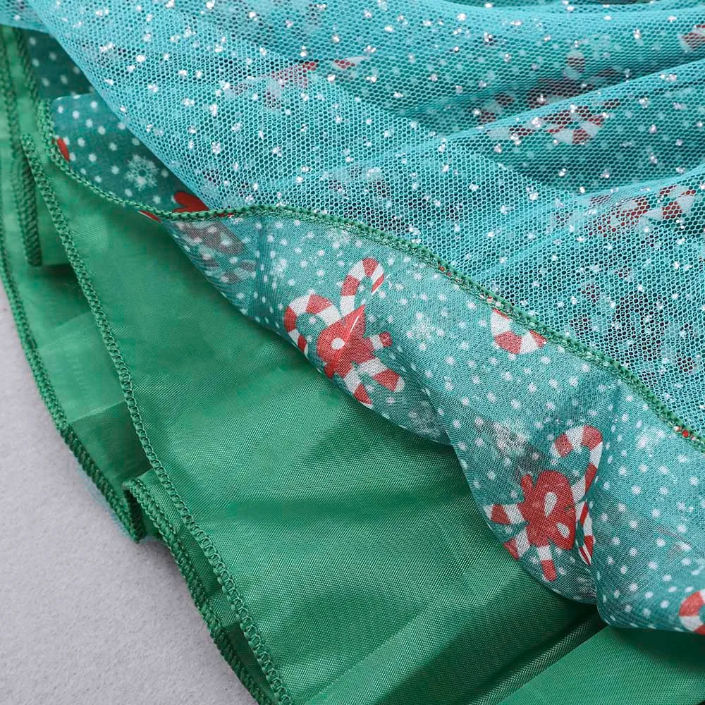 Рождественское платье для маленьких девочек Vestidos Платье принцессы в полоску с