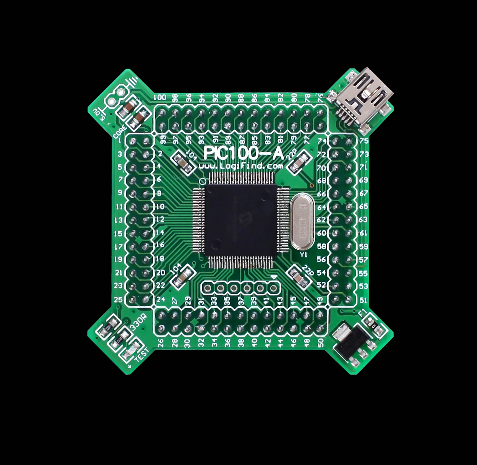 PIC MCU обучения развития основной платы PIC100 A с DsPIC33FJ256MC710|Детали и аксессуары для