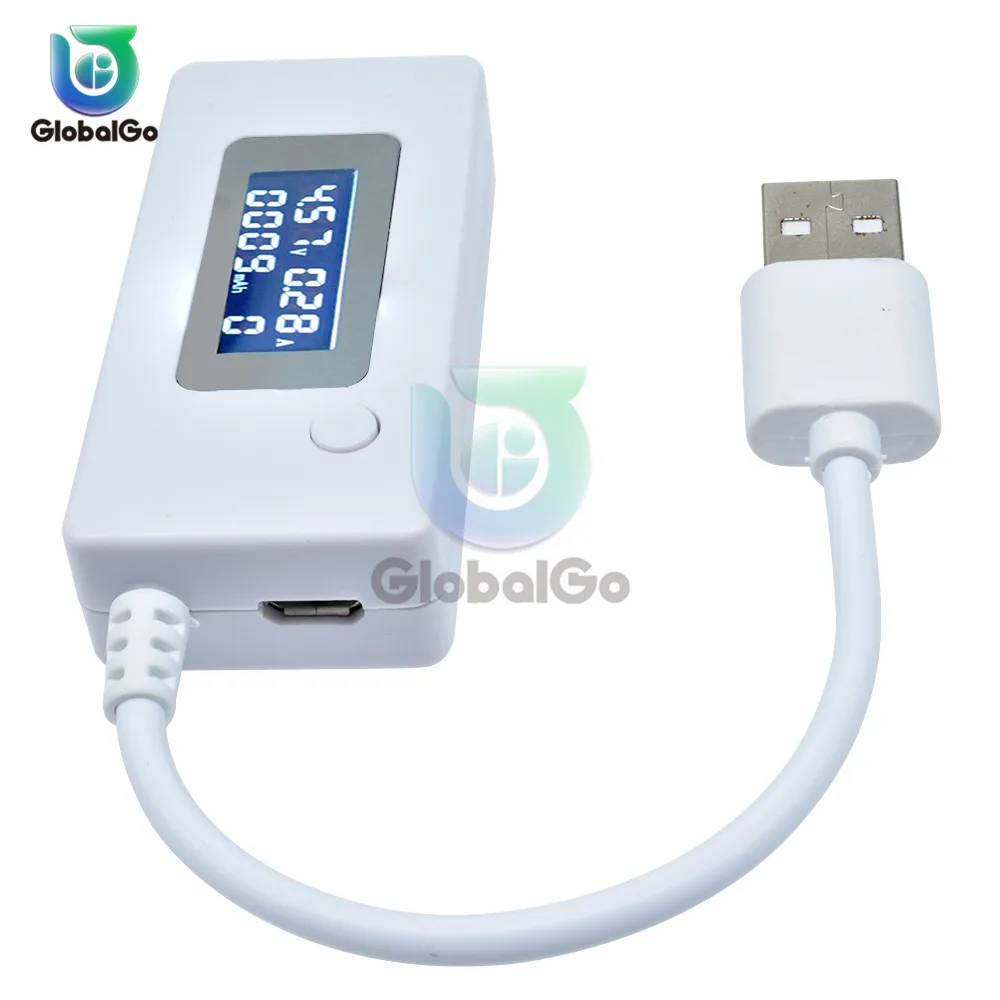 ЖК дисплей USB ток напряжение зарядки тестер с кабель удлинитель мини цифровой