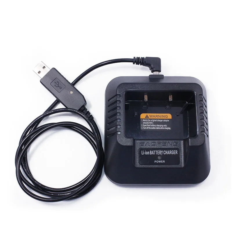 Baofeng UV 5R USB кабель зарядное устройство (9 10 8 В) с индикатором для 5RE Plus UV5R Walkie Talkie