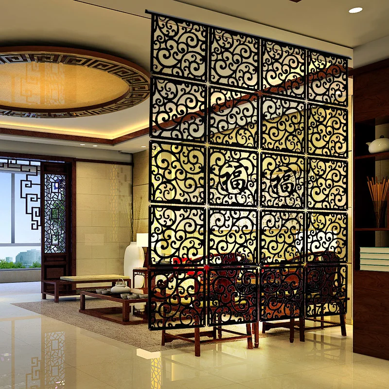 Дверной подвесной экран для входа 29*29 см резьба по дереву винтажный вырез модная