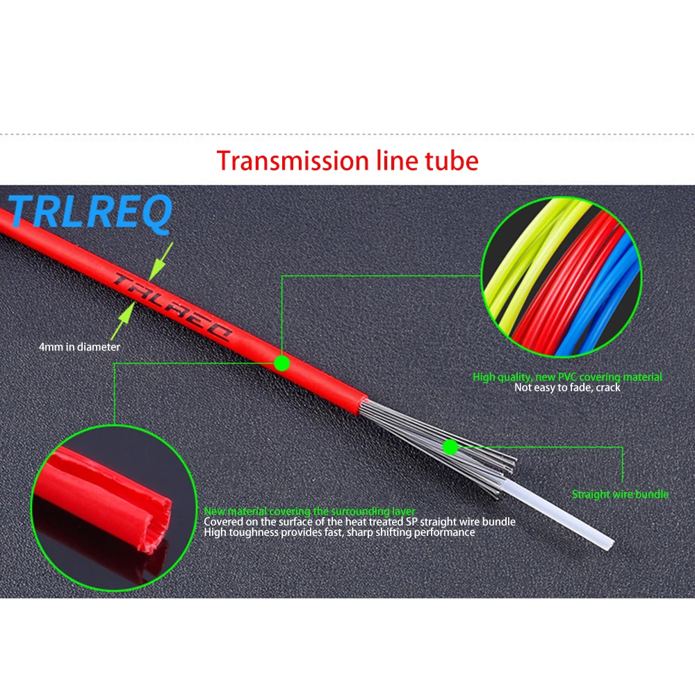 5 цветов 3 м велосипедные тросы трос переключения передач провод для велосипеда 4
