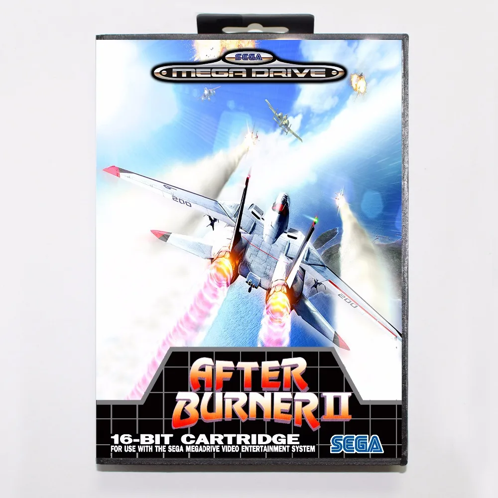После горелки 2 игры Картридж 16 бит MD карточная игра с коробку для Sega Mega Drive Genesis |