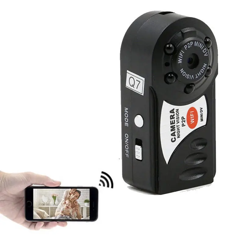 Q7 Мини Wi-Fi ip-камера батарея HD беспроводная камера безопасности для дома для маленьких домашних животных Спортивная экшн-видеокамера микро видеокамера манекен