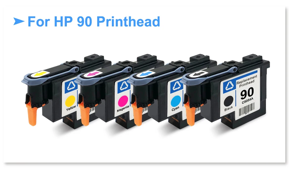 Для hp 90 печатающая головка C5054A C5055A C5056A C5057A Печатающая головка для hp DesignJet 4000 4000ps 4020 4500 4520 принтер(BK C M Y