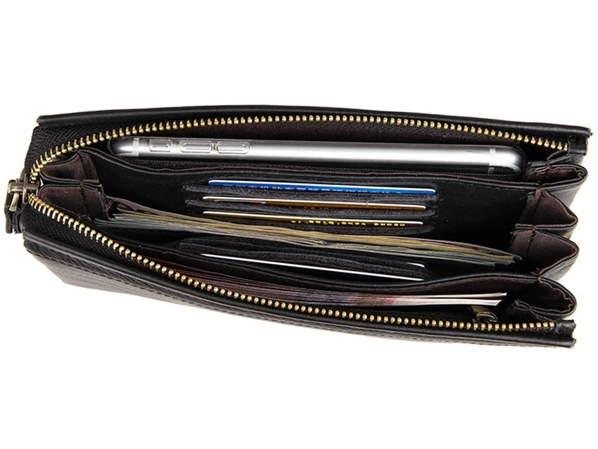 WERICHEST 2017 мужские кошельки из натуральной кожи новый мужской кошелек на молнии