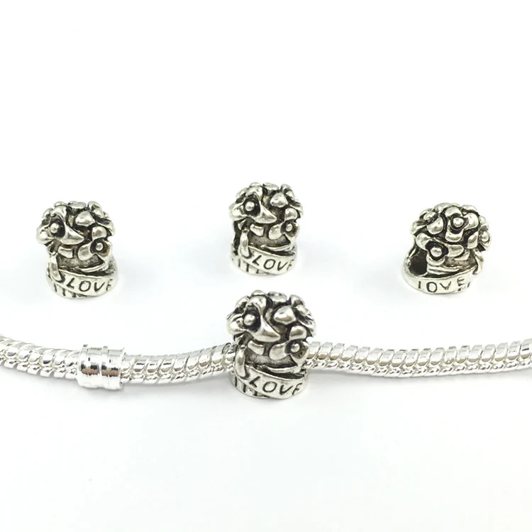 Детские машинки маргаритки Любовь большое отверстие Европейские Бусины