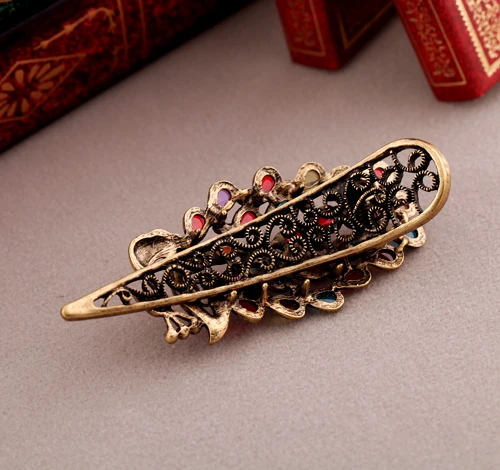 Модные Винтажные Аксессуары драгоценный камень Павлин аксессуары для волос