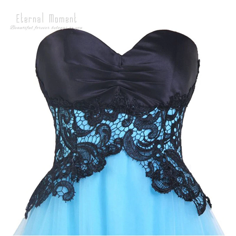Black Lace A Line Sweetheart Cocktail Dress Off Shoulder Short Prom robe de cocktail | Свадьбы и торжества