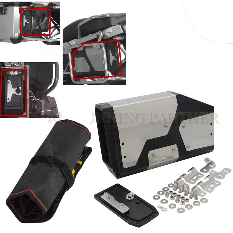 

Aluminum Box Toolbox Suitable for BMW side bracket 4.2 Liters For BMW R1200GS LC ADV Adventure 04-17 R1200GS R1200GS
