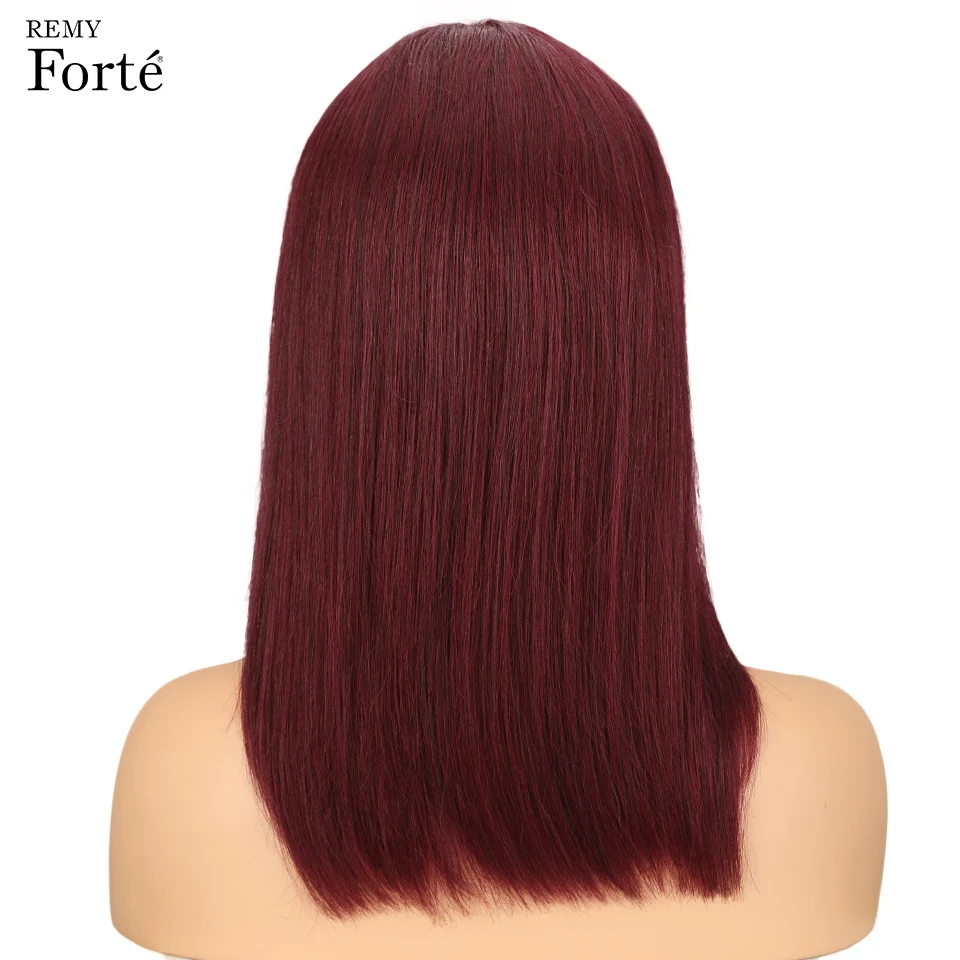 Парики из натуральных волос Remy Forte прямые парики 100% бразильские волосы remy цветные