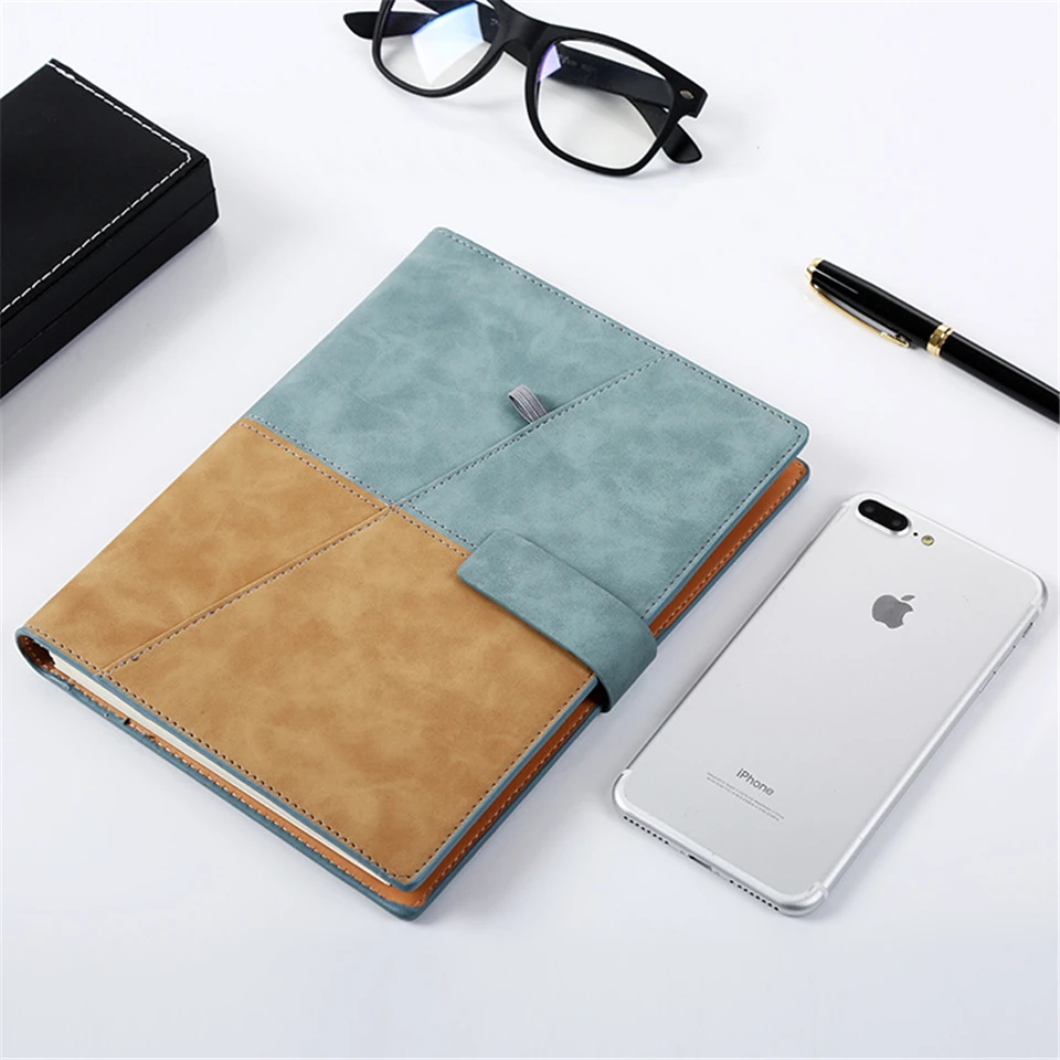 A5 спираль Тетрадь Винтаж ежедневник в кожаном переплете DokiBook 180 листов