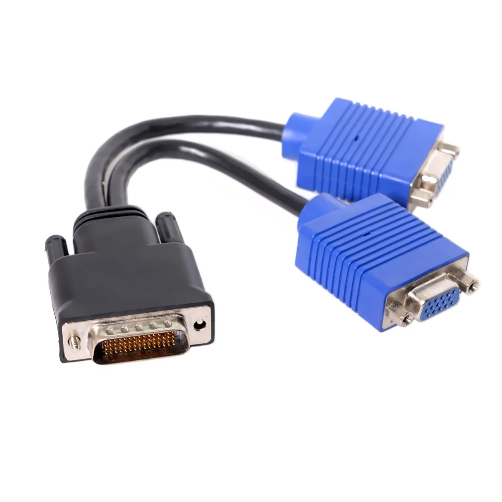 

DMS-59pin Male to Dual 15Pin VGA RGB Female Splitter Extension Cable for PC Graphics Card