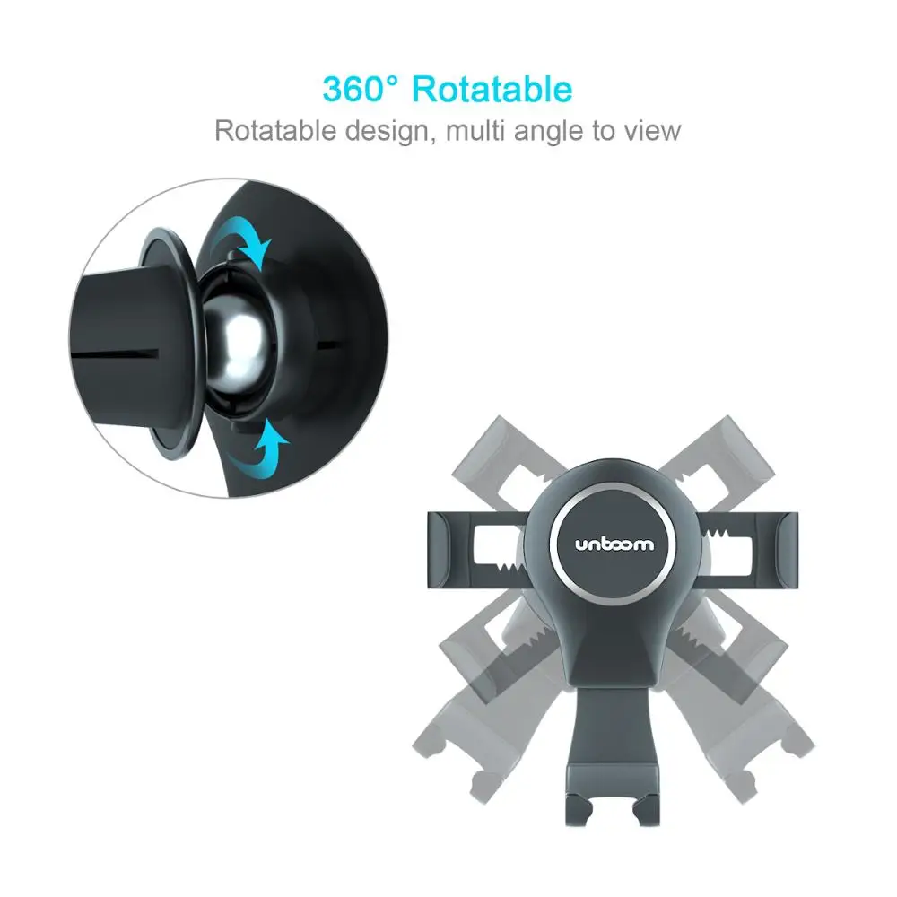 Гравитационный автомобильный держатель телефона в на вентиляционное отверстие
