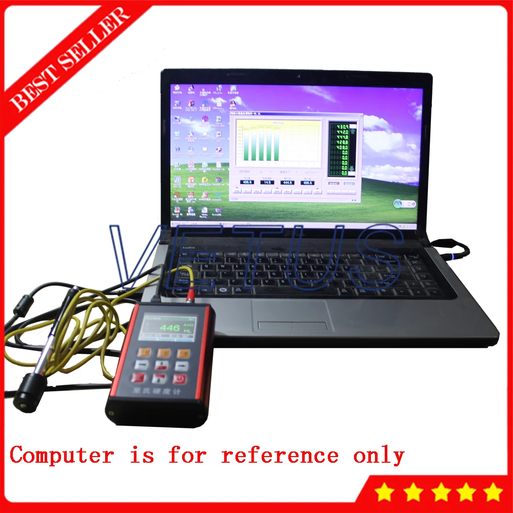 YHT500A Leeb измеритель твердости с HL HB HRA HRB HRC HV HS шкала цветной экран Измеритель Твердости|Прибор для определения