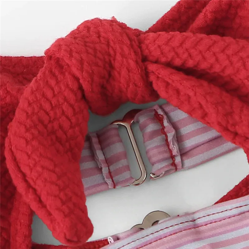 Bikinx спереди галстук бандо Купальники для малышек женщин из двух частей костюм Push