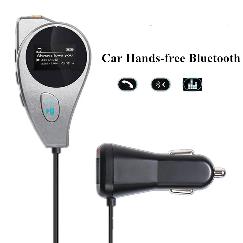 Беспроводной автомобильный Bluetooth комплект fm передатчик mp3 плеер 2.1A USB
