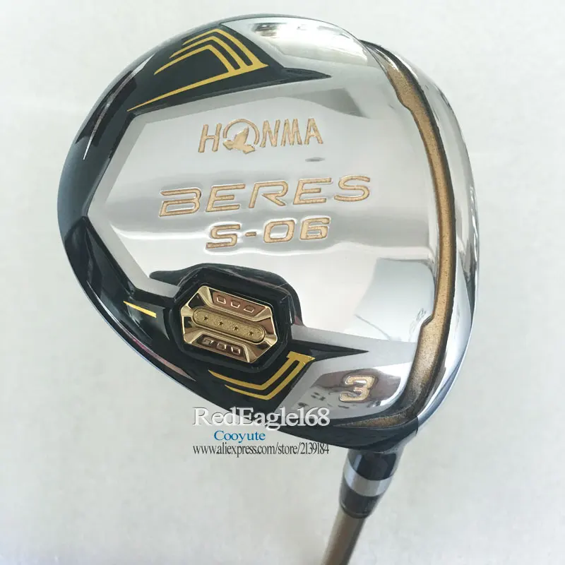 Фервеи для гольфа дерево HONMA S-06 4 звезды гольф-клубов 3/5 Деревянные клюшки графитовый Вал R или S гибкий гольф вал Cooyute