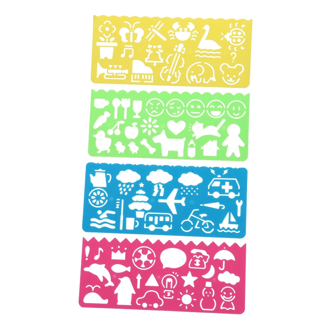 4 шт пластиковые шаблоны линейка для рисования детей студентов | Инструменты