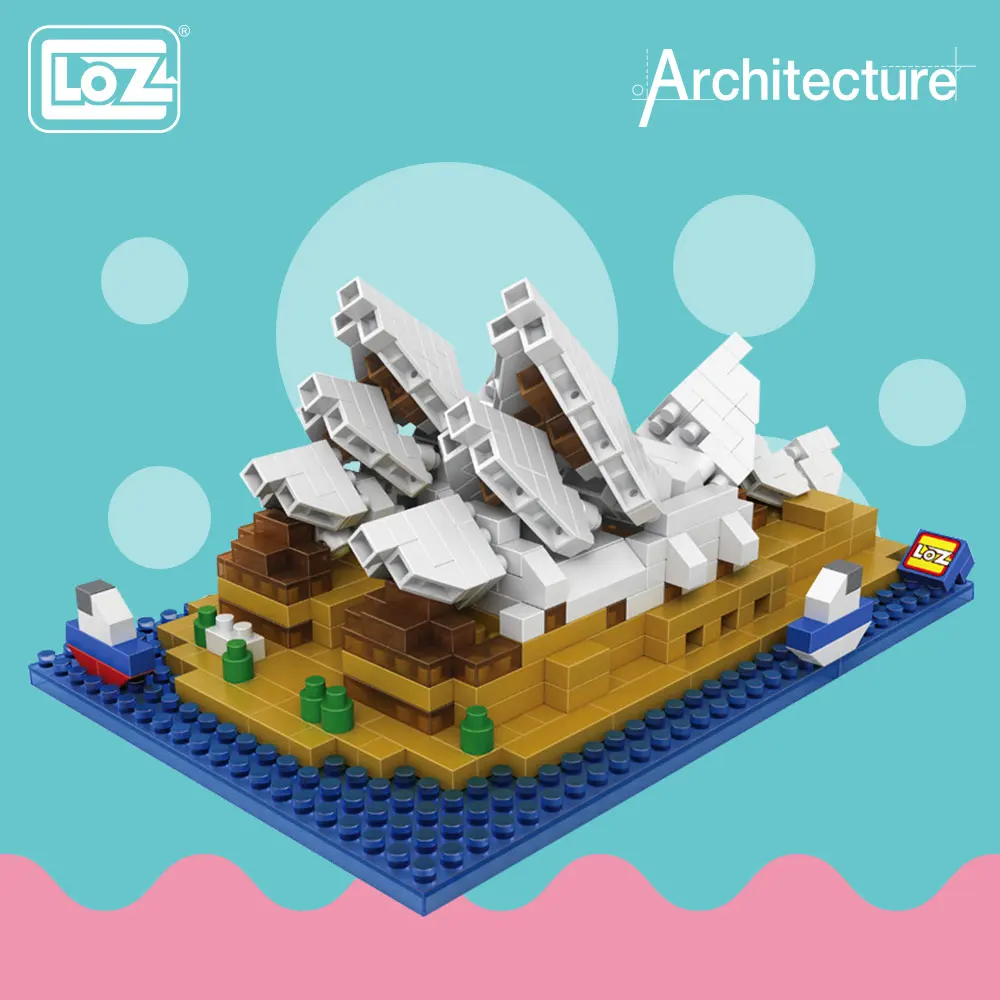 LOZ алмазные блоки Sydney Opera для дома мини архитектурные игрушки строительные город