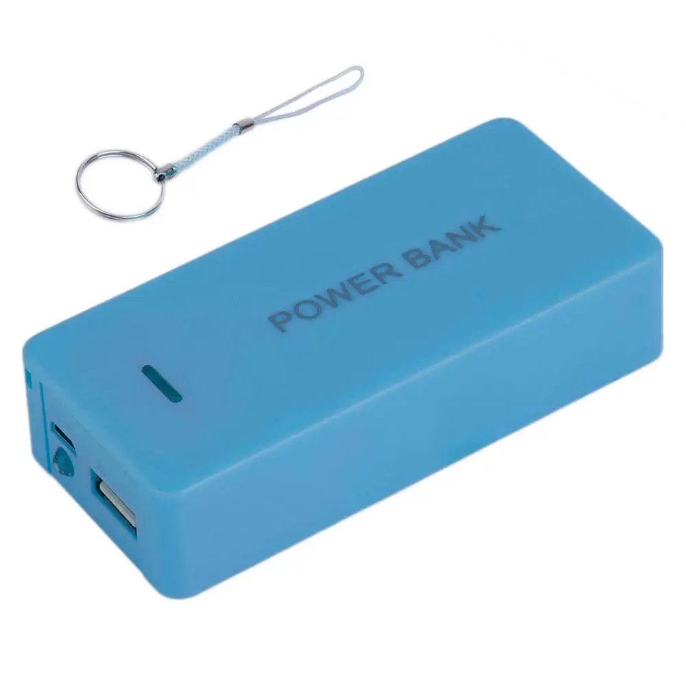 Blue 5600 мАч портативный внешний аккумулятор чехол внешний мобильный резервный аккумулятор USB Универсальное зарядное устройство адаптер подходит для смартфона - Color: Blue