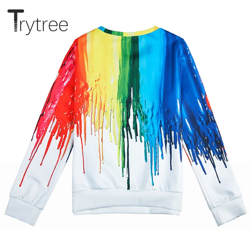 Trytree/женские свитера на лето и осень уличная одежда разноцветный полиэстер с