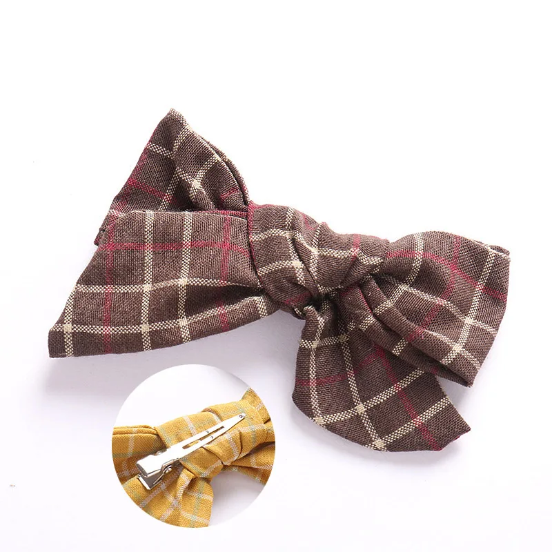 Style B-with clip 01 Тканевые повязки на голову с бантом или заколки для волос, Весенняя Цветочная повязка на голову с бантом, Школьные Аксессуары для волос для девочек - Цвет: Style B-with clip 01