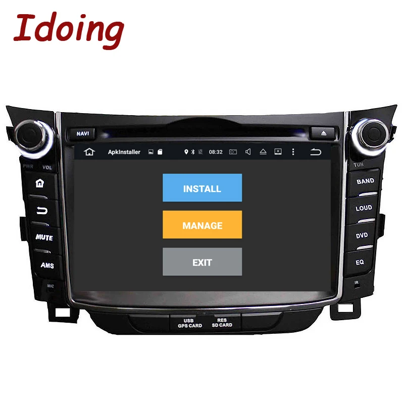 Автомагнитола Idoing мультимедийный плеер на Android 8 0 с 7 &quotэкраном GPS Bluetooth Wi Fi 4 Гб ОЗУ