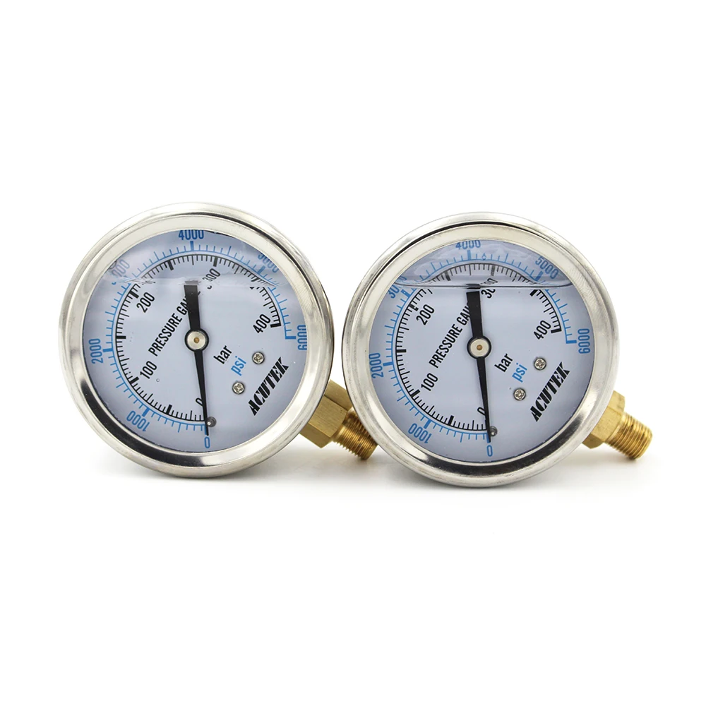 PCP Пейнтбол Airsoft высокое Давление 2 5 ''масло/заполненные жидкостью датчики 63 мм