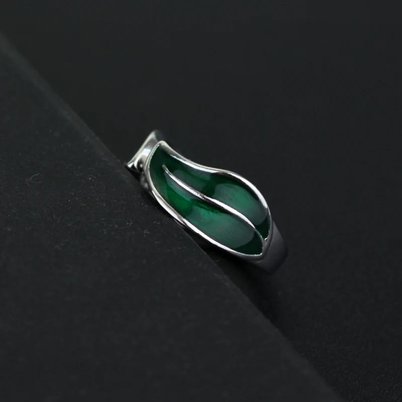 Женское кольцо с зелеными листьями Elf Princess Модные кольца для вечевечерние НКИ