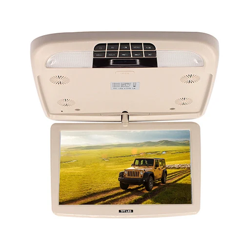 Beige 12 дюймов Автомобильный Монитор откидной TFT lcd Автомобильный монитор с MP5 плеером - Цвет: Beige