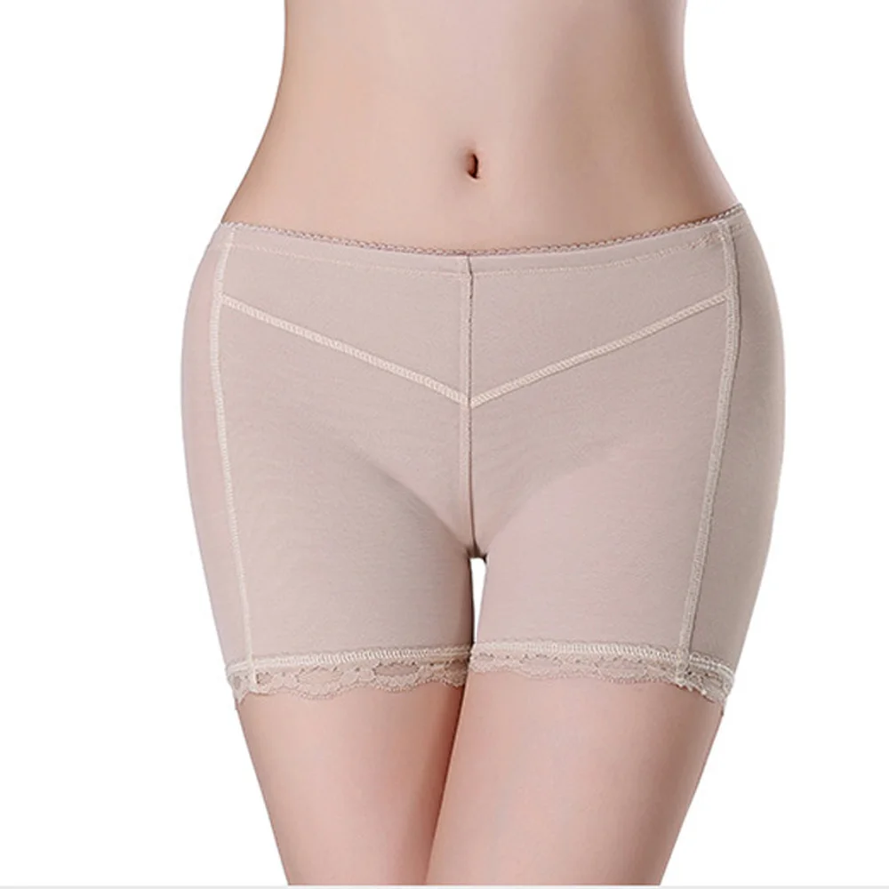 Apricot Черный Для женщин Краткое пуш-ап Body Shaper Для женщин животик Buttlifter Управление трусики Анальная пробка улучшитель талии тренер нижнее белье для S-3XL - Цвет: Apricot