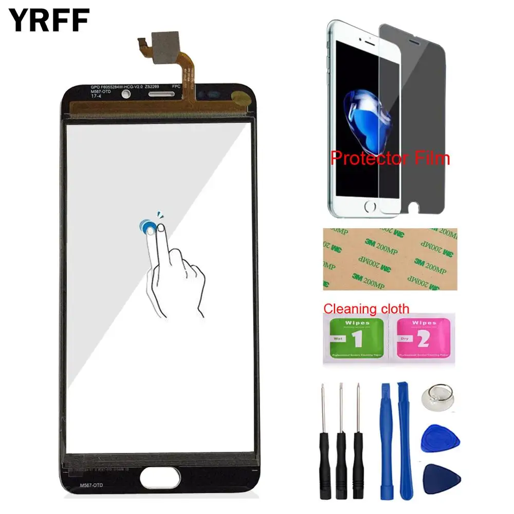YRFF 5 дюймов Переднее стекло для телефона Leagoo M7 сенсорный экран Сенсорная панель