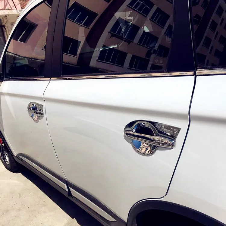 Подходит для 2013 2014 2015 2016 2017 MITSUBISHI OUTLANDER хромированная крышка дверной ручки/крышка