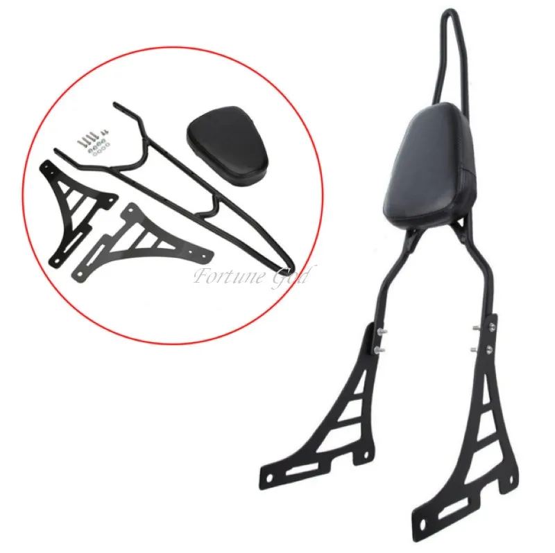 Один комплект мотоциклетных аксессуаров черная спинка Сисси-бар для Harley Davidson XL883C