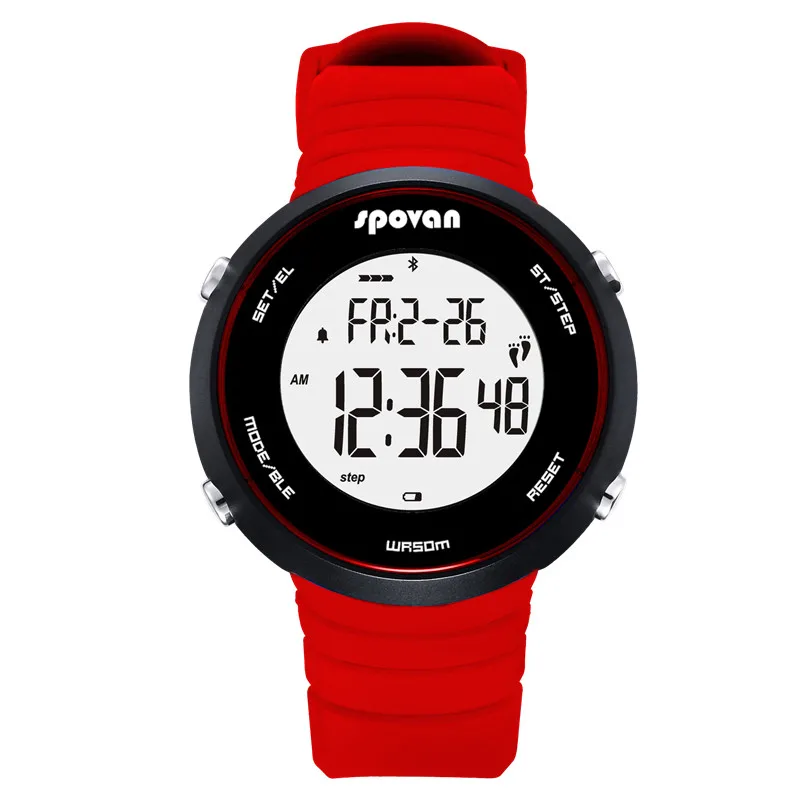 Spovan ST06 Bluetooth Цифровые Смарт часы телефон сообщение напоминание SmartWatch Удаленная