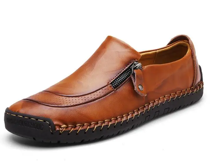 light brown Новинка; Мужская обувь для отдыха из мягкой синтетической кожи; легкая обувь из коровьей кожи; модная рабочая обувь; мужские кроссовки; теннисная обувь - Цвет: light brown