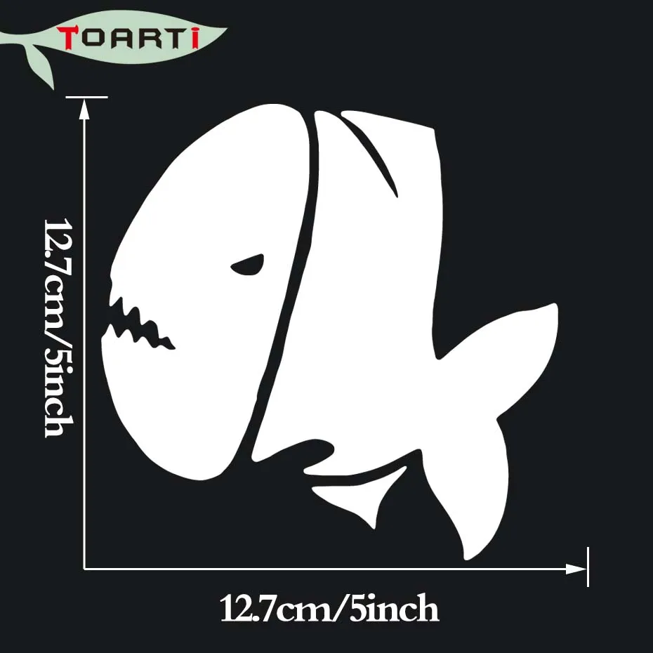 Забавные виниловые наклейки Piranha автомобильная наклейка с изображением рыбы