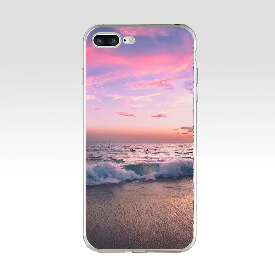 Мягкий силиконовый чехол из ТПУ 91AQ Sea of Love для Apple iPhone 6 6s 7 8 plus | Мобильные телефоны