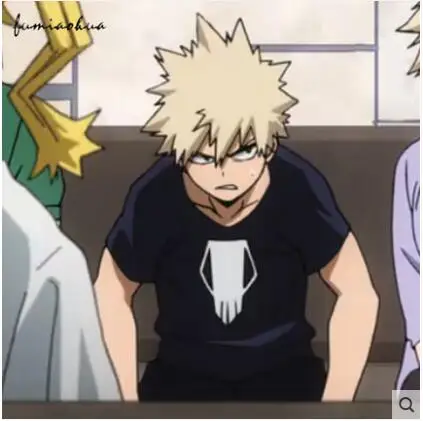 Высокое качество, унисекс, аниме, косплей, мой герой, Academy bakugo, кацуки, костюмы для косплея, футболка, футболка, Топ