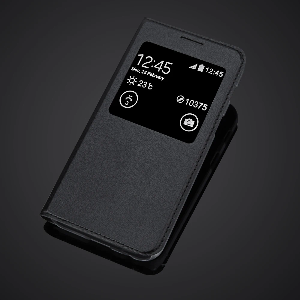 Модный тонкий защитный чехол из искусственной кожи откидной Чехол с окошком для