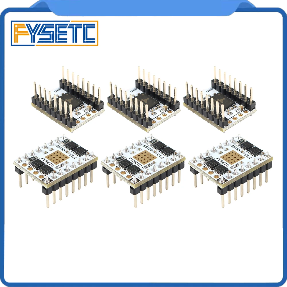 Драйвер шагового двигателя TMC5160 V1.2 SPI S5160 бесшумный драйвер Stepstick летающий провод
