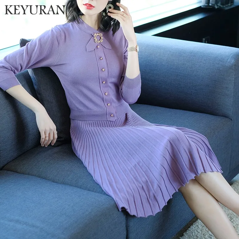 Женский осенне-весенний модный уличный стиль элегантный комплект из 2 предметов