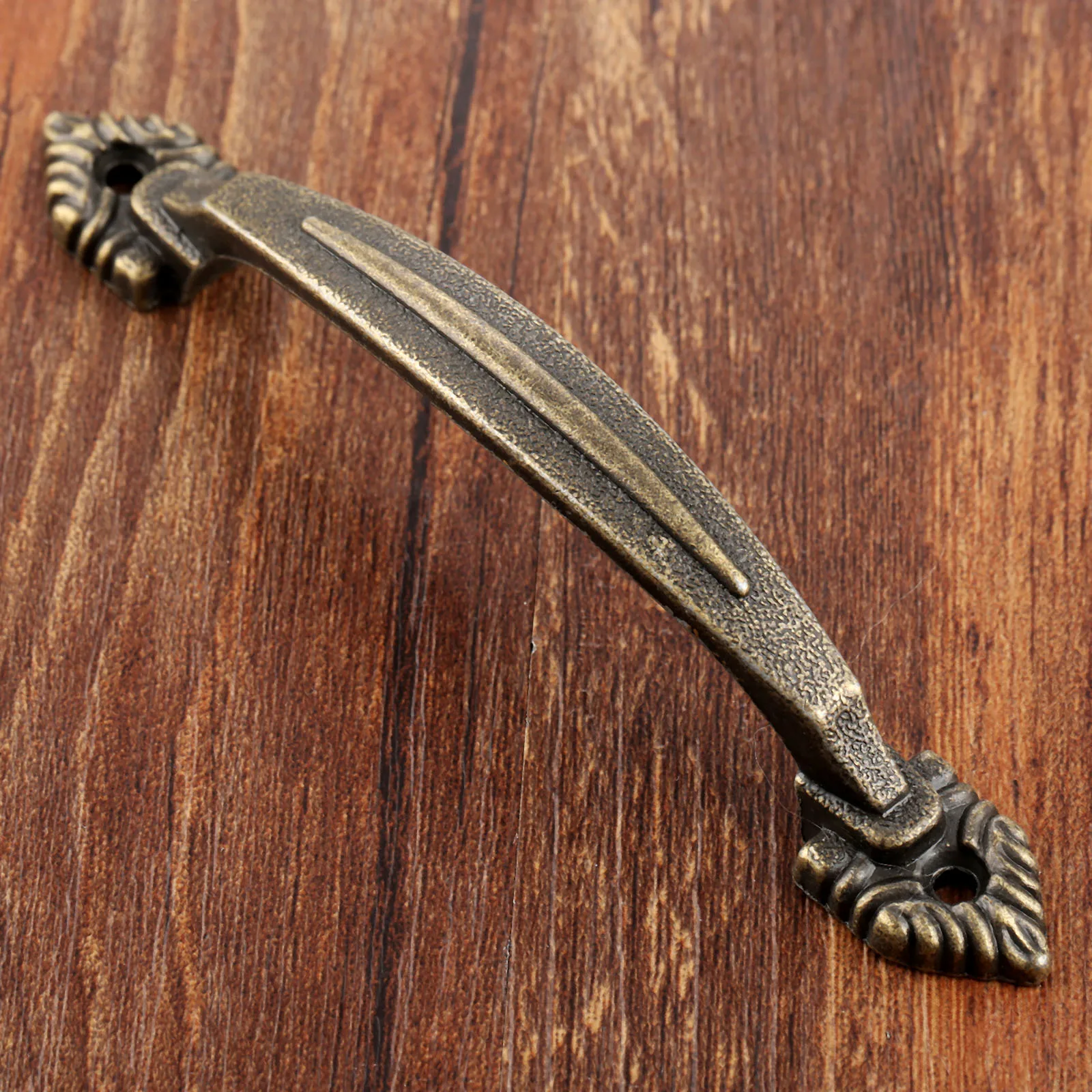 

1Pc Antique Furniture Handles Cabinet Knobs and Handles Drawer Door Cupboard Kitchen Handle Pull Wooden Box Knobs 116*15mm